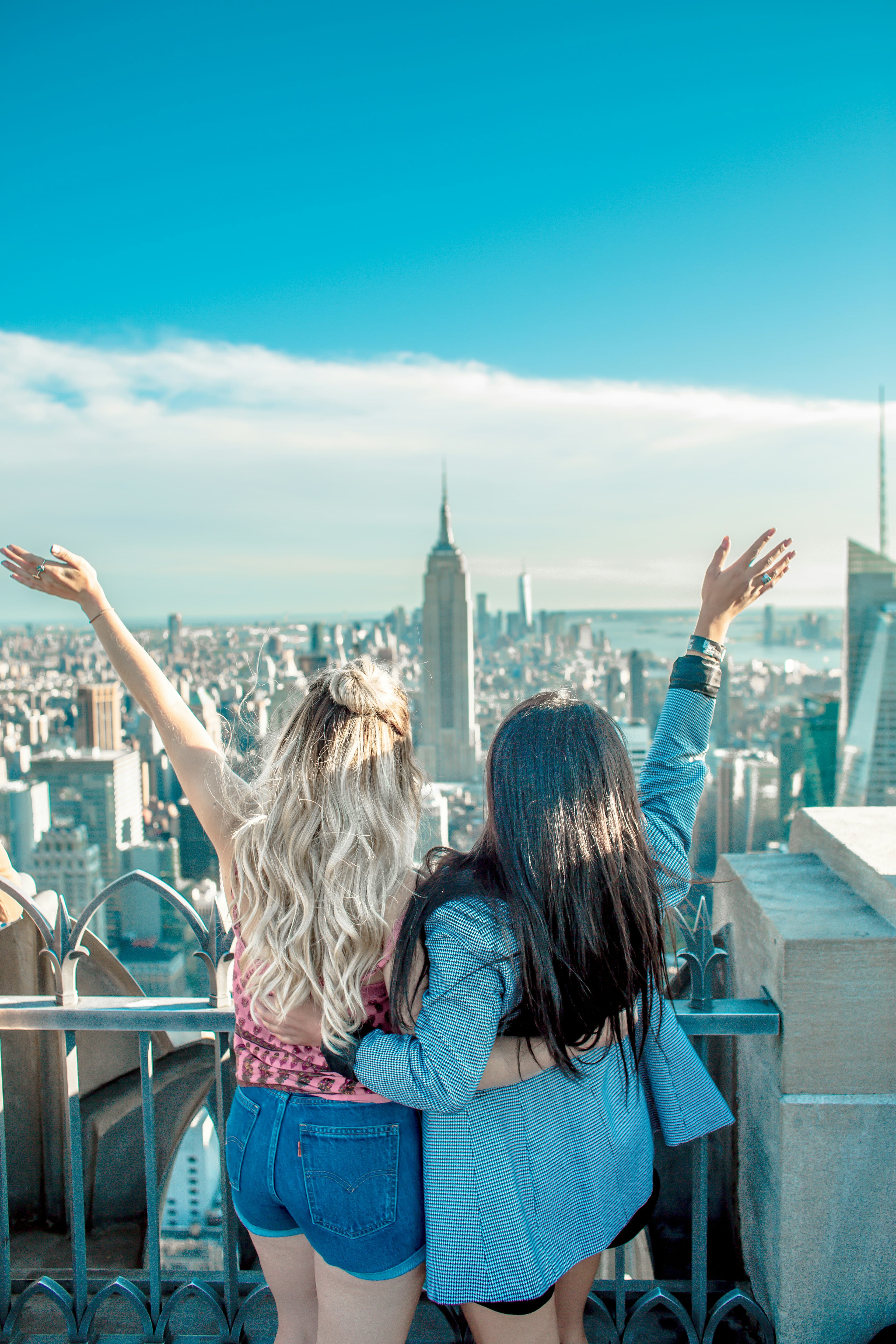 View over Central Park and the Manhattan skyline from Top of the Rock